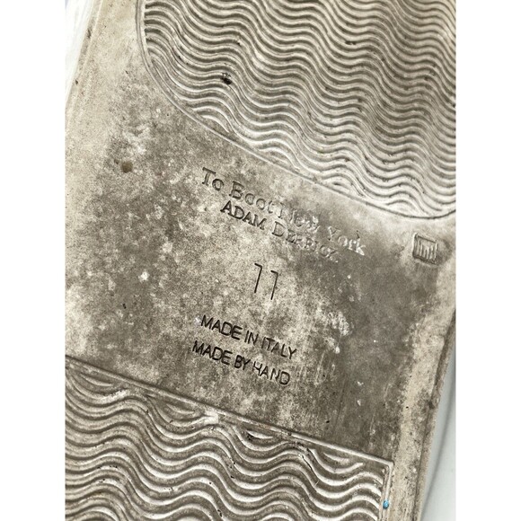 To Boot New York Men’s White Leather Lace Up Sneakers Size 11 Made in Italy - Picture 6 of 6